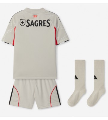 Benfica Udebanetrøje Børn 2025-26 Kortærmet (+ Korte bukser)